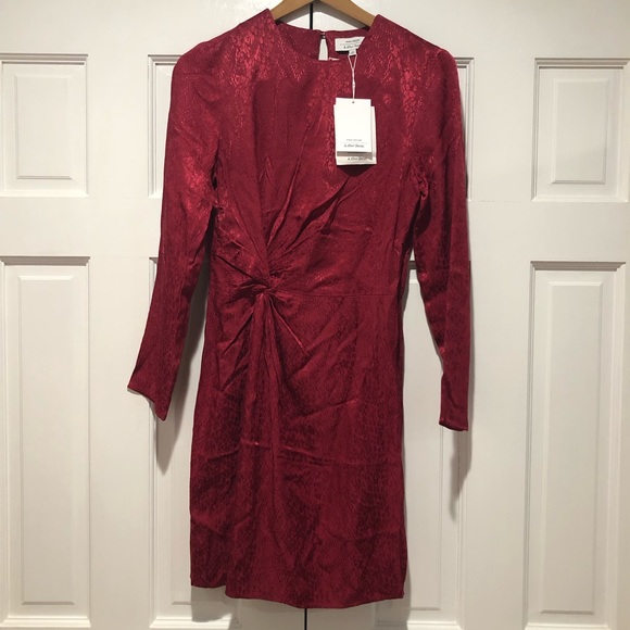 & Other Stories || Jacquard Snake Print Knot-Detail Mini Dress - Picture 6 of 12